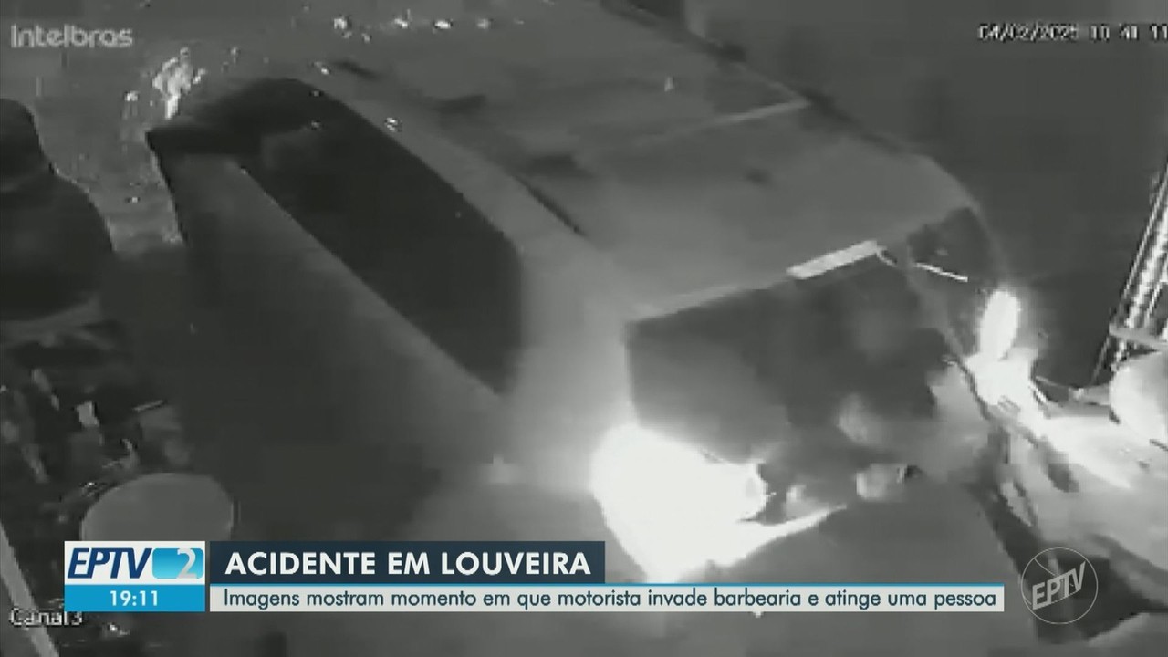 VÍDEO mostra carro invadindo barbearia em Louveira; motorista tinha sinais de embriaguez