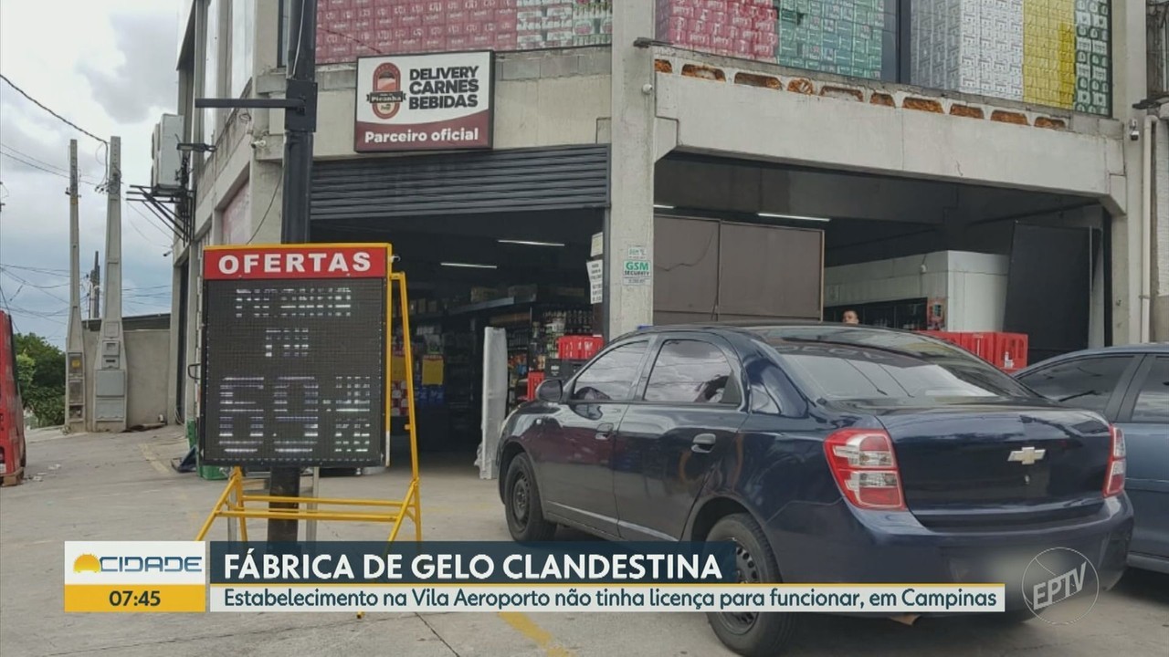 Polícia Civil fecha fábrica clandestina que produzia gelos saborizados sem higiene e prende comerciante em Campinas